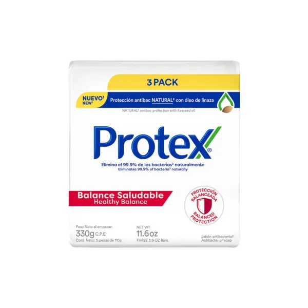 1339 Jabon Antibacterial Protex Balance 3 Pack, 110g