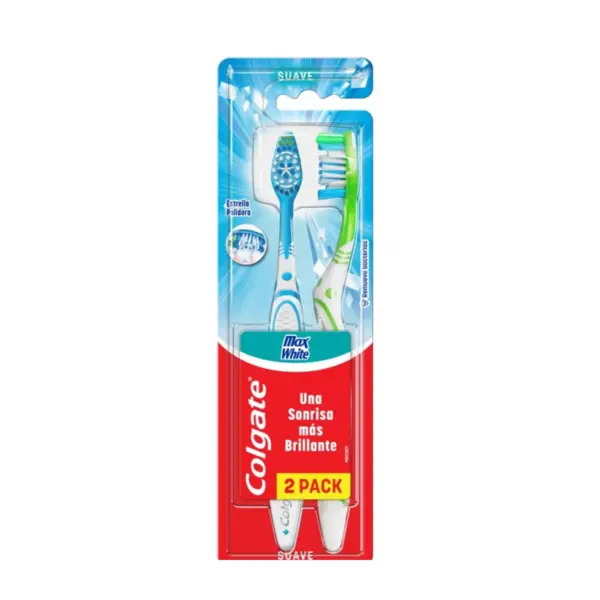 1471 Cepillo de Dientes Colgate Max White - Suave 2 Pack