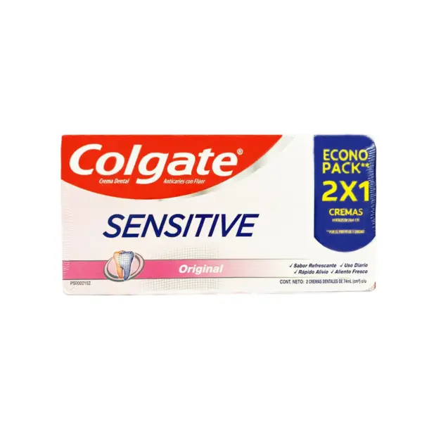 1604 Pasta de Dientes Colgate Sensitive Fresh Strips Sensibilidad 2 Pack