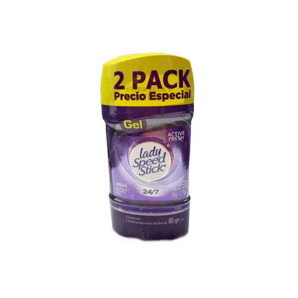 1841  Desodorante Lady Speed Stick Double Defense Gel 2 Pack, 65g