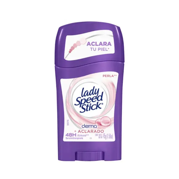 2002 Desodorante Lady Speed Stick Derma Perla Barra, 45g