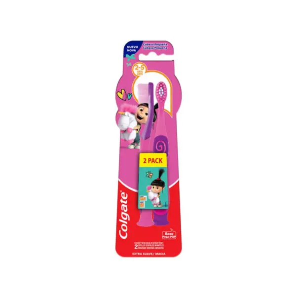 3129 Cepillo de Dientes Colgate Agnes y Fluffy 2-5 años 2 Pack
