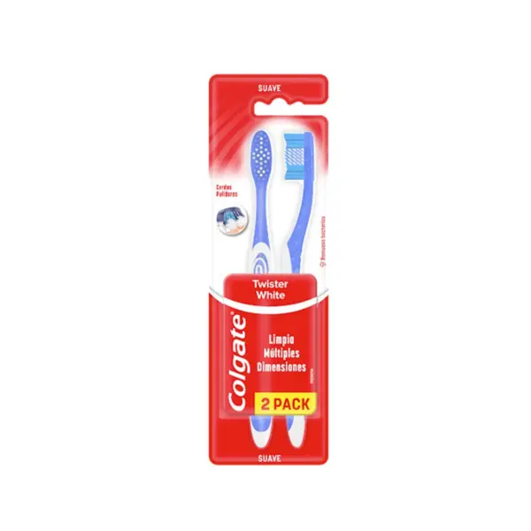 3173 Cepillo de Dientes Colgate Twister Whitening 2 Pack