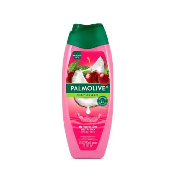 3189 Gel de baño Palmolive Naturals Leche de Coco y Cherry 390 ml