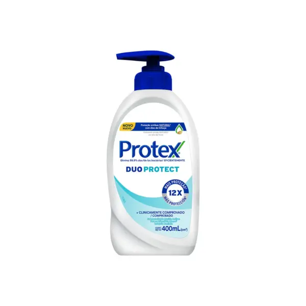 3194 Jabon Antibacterial Liquido de Maños Protex Duo Protect, 400 Ml