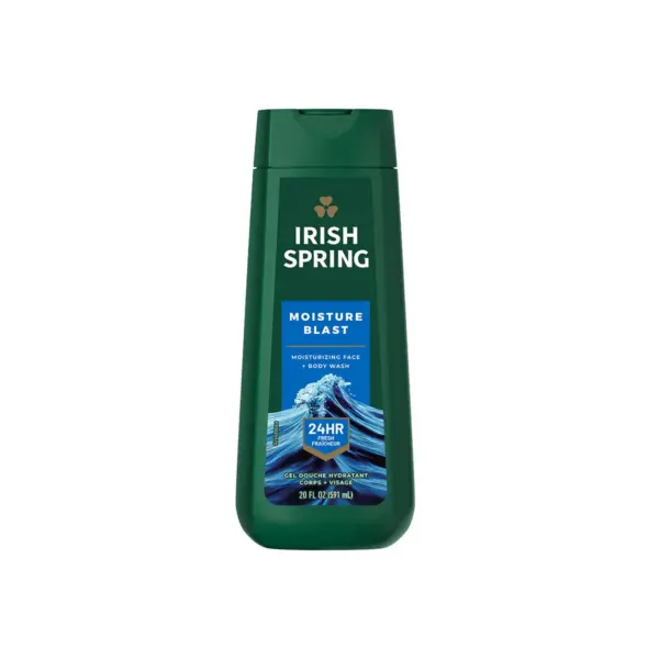 3325 Gel de baño de Hombre Irish Spring Moisture Blast, 20 Oz