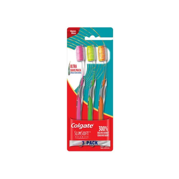 549 Cepillo de Dientes Colgate Slim Soft Advanced 3 Pack