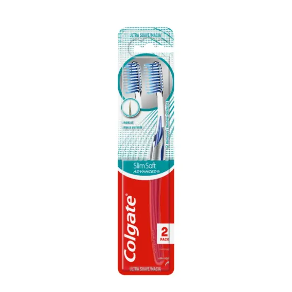 613 Cepillo de Dientes Colgate Slim Soft Advanced 2 Pack