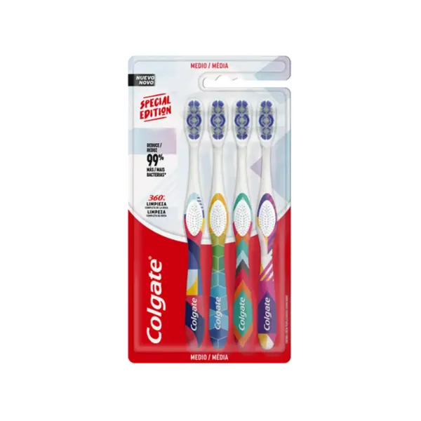 638 Cepillo de Dientes Colgate 360  Edicion Especial 4 Pack