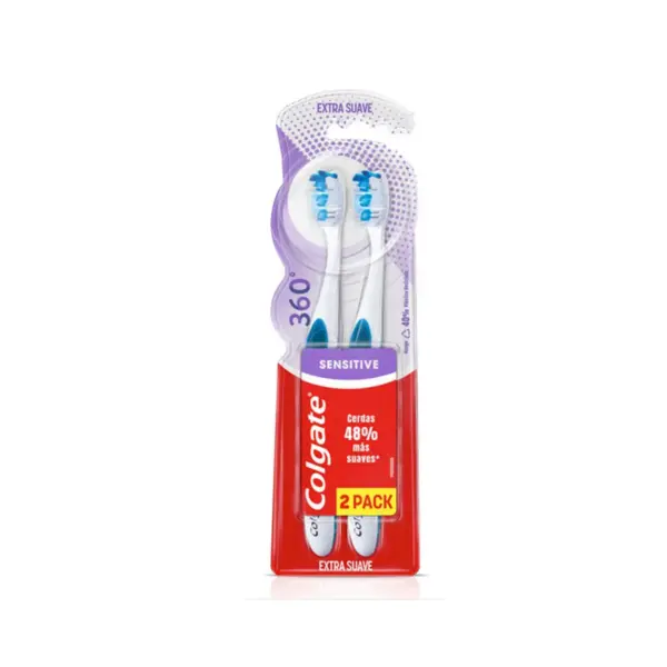 902  Cepillo de Dientes Colgate 360 Pro Sensibilidad 2 Pack