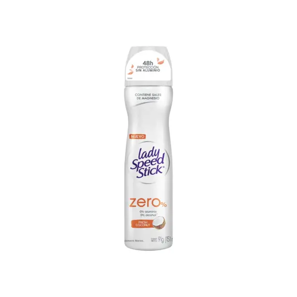 917 Desodorante Lady Speed Stick Zero Coco Spray, 91g